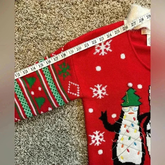 Planet Gold Women’s Long Sleeve Christmas Sweater Size Medium - Picture 6 of 7